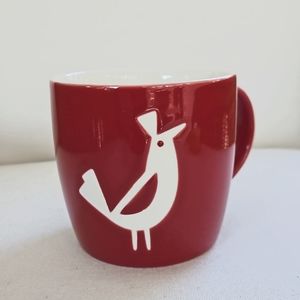 STARBUCKS 2011 Beautiful Red & White Holiday Mug NWOT
